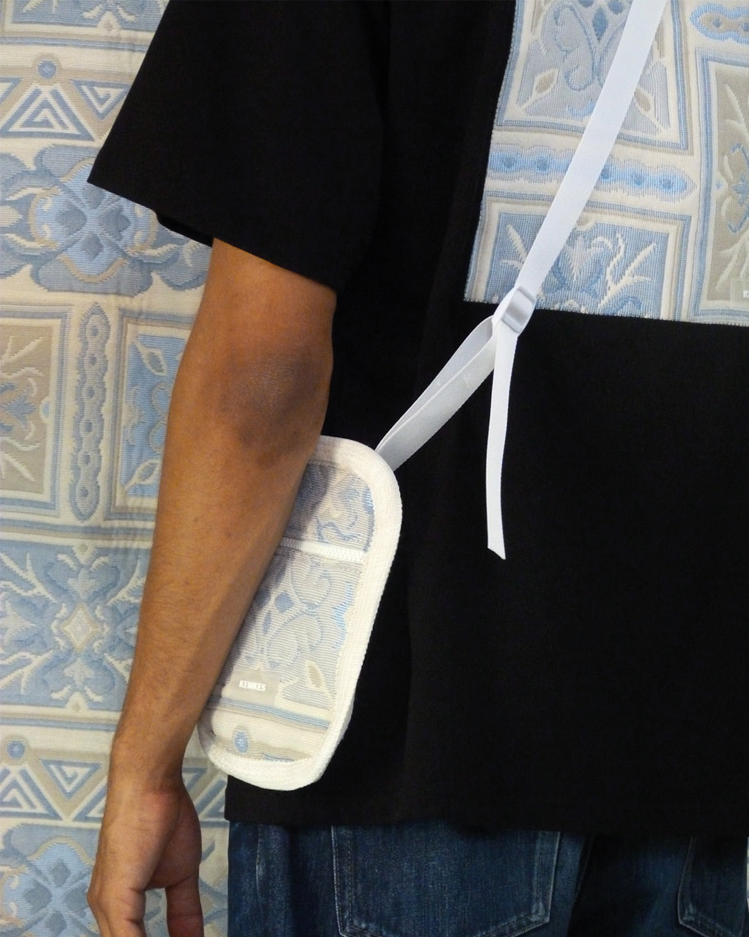 Essentials bag jacquard blue