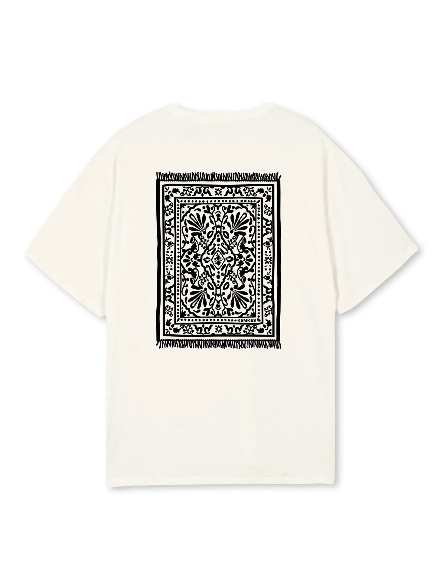 T-shirt carpet print cream