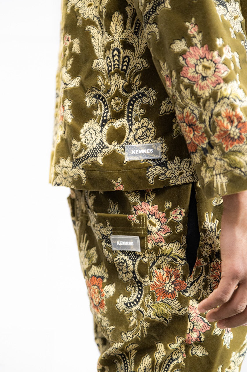 Pants green lux pattern (set)