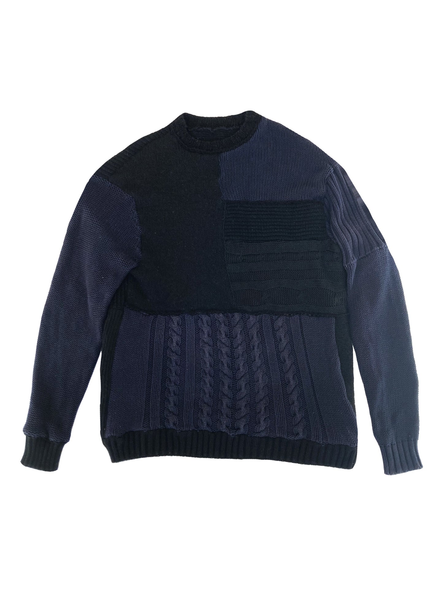 Sweater patchwork knit