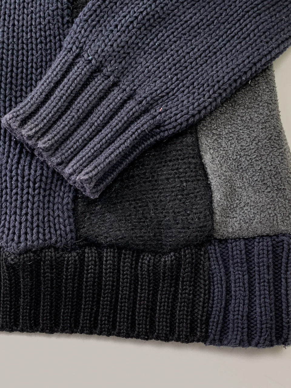 Sweater patchwork knit