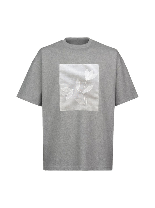 T-shirt artwork patch - grey heather