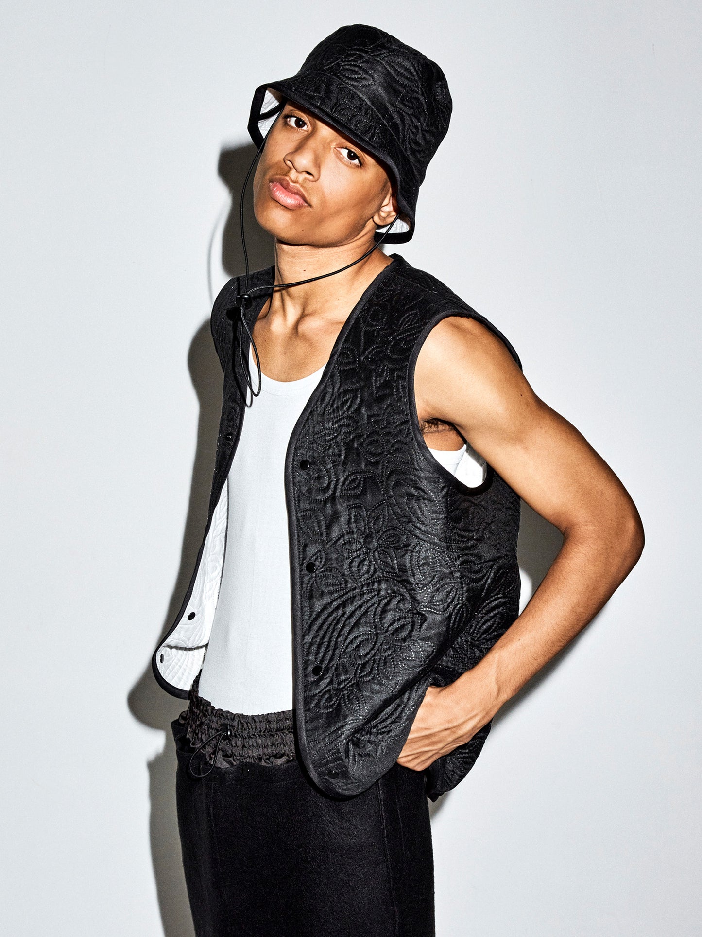 Bodywarmer quilt - black