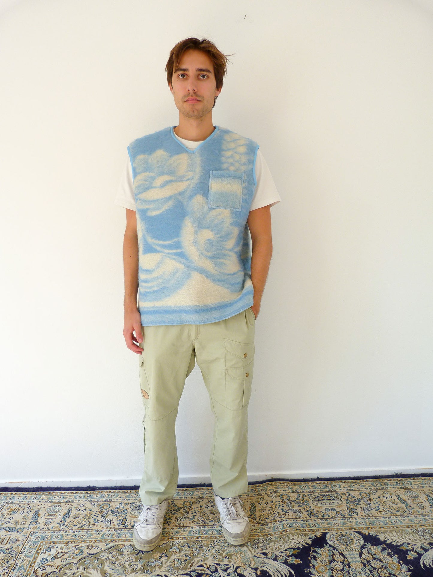 Spencer light blue wool L
