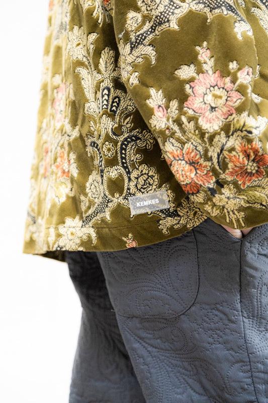 Shirt green lux pattern (set)
