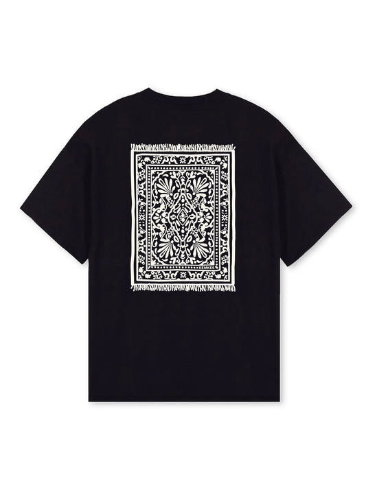 T-shirt carpet print black