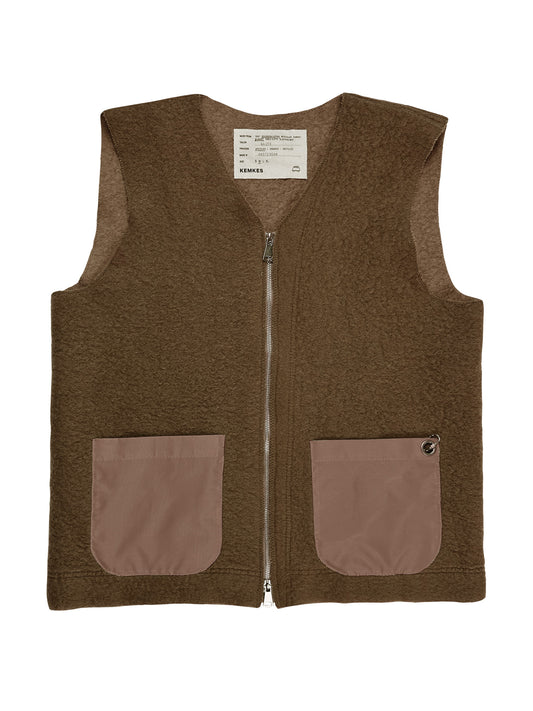 Vest wool blanket - Brown