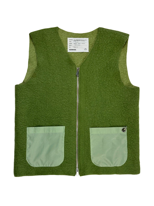 Vest wool blanket - Green