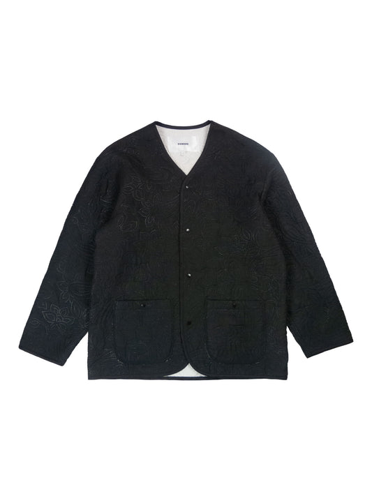 Jacket black quilt L