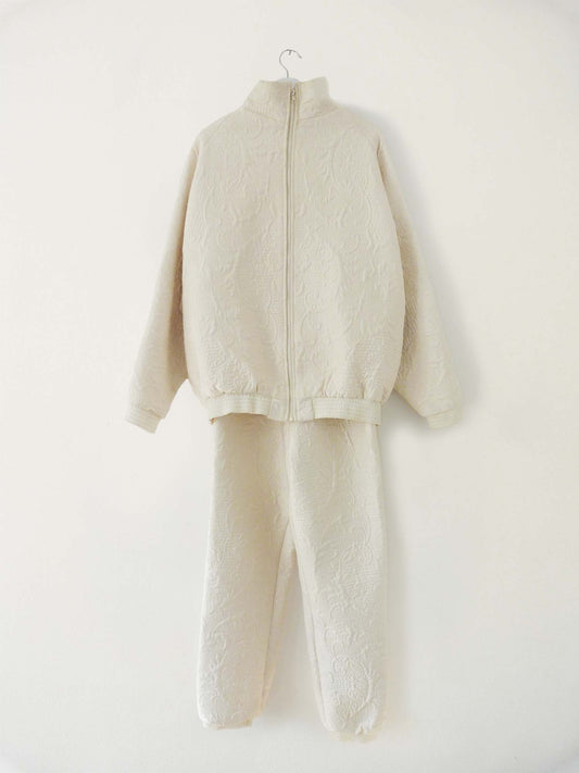 Tracksuit white quilt L