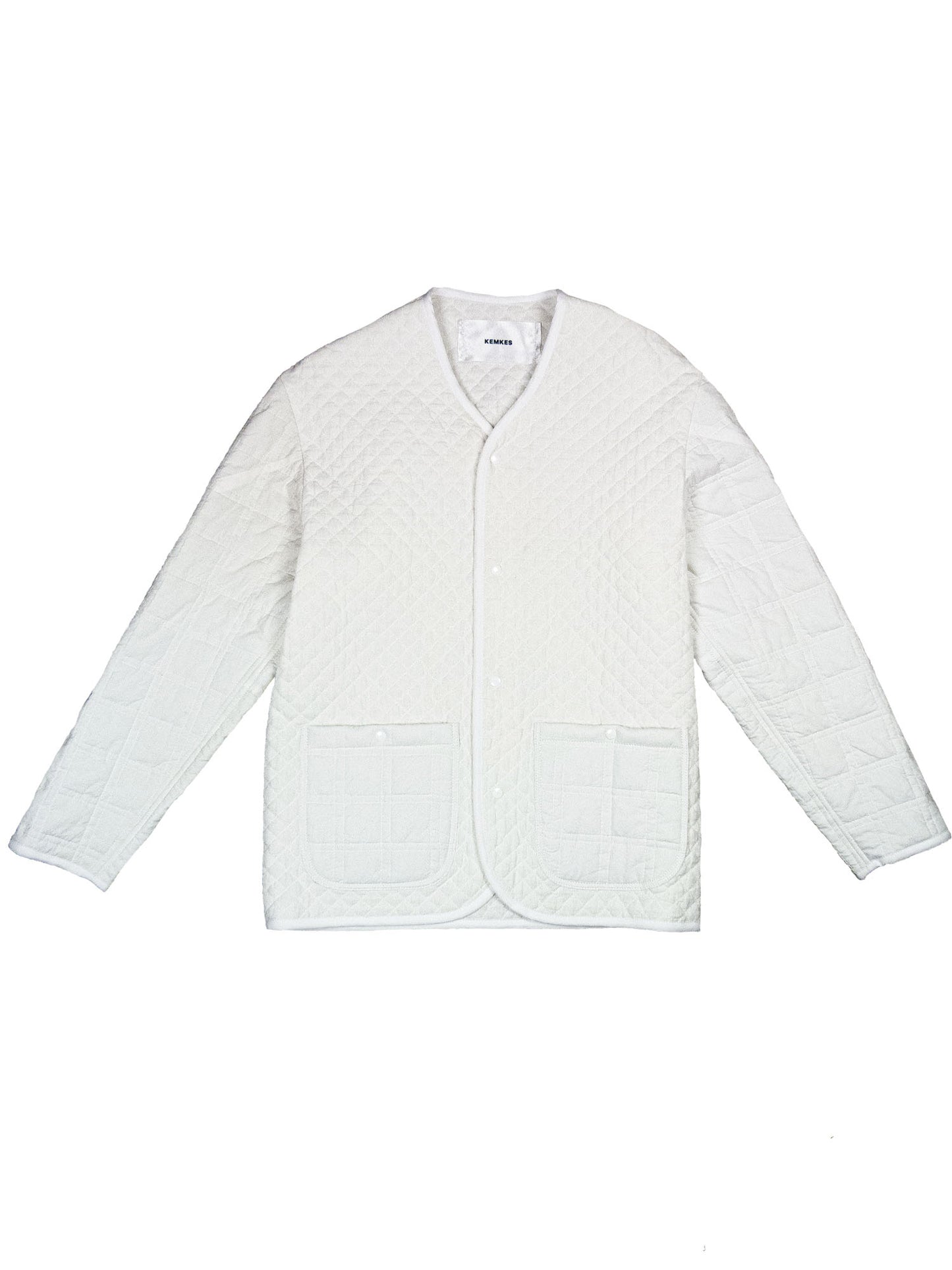 Jacket white quilt diamond S