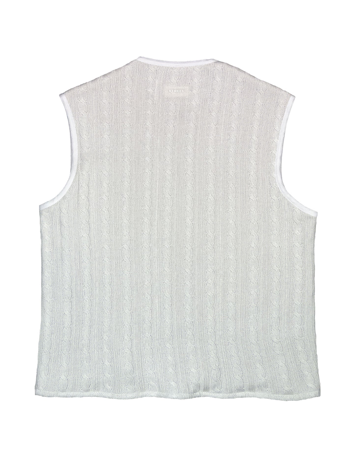 Spencer white cabel knit M