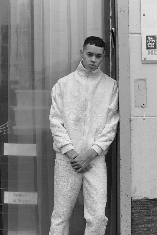 Tracksuit white quilt L